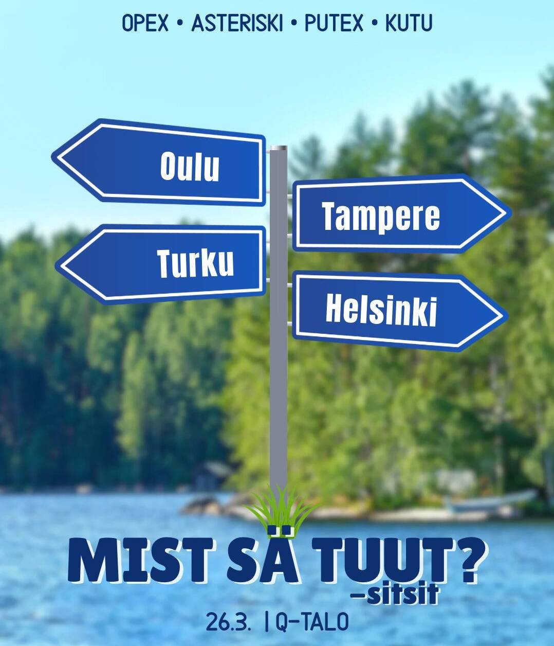 Mist sä tuut -sitsit  26.3. // Where do you come from -sitz 26.3.